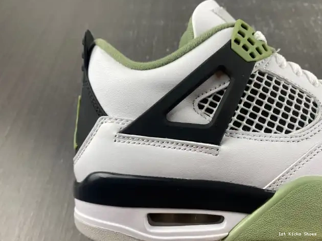 1st Kicks Air Jordan 4 Seafoam WMNS AQ9129-103 0523